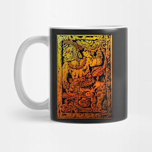 MESOAMERICAN MAYAN FIGURE Mug